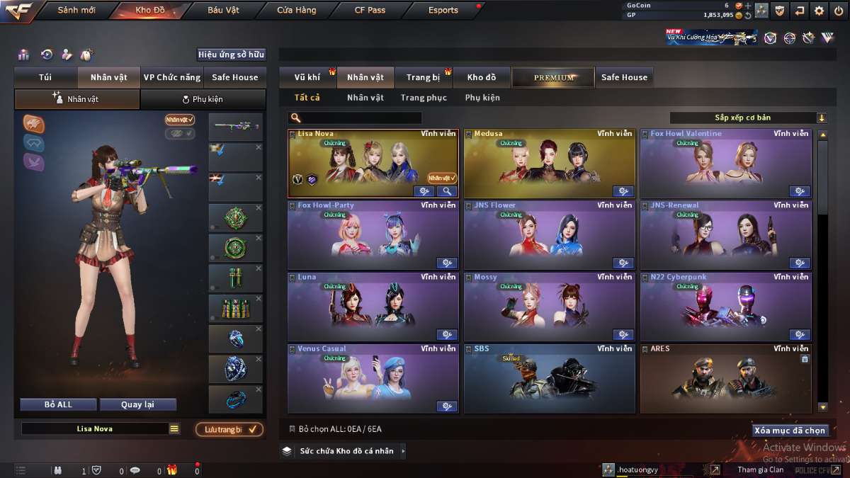 shop acc cf uy tin gia re